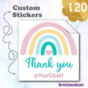 120 Thank You Stickers